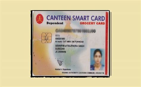 canteen smart card for indian army|army canteen store limits.